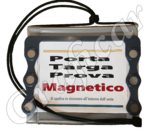 Porta targa prova magnetico